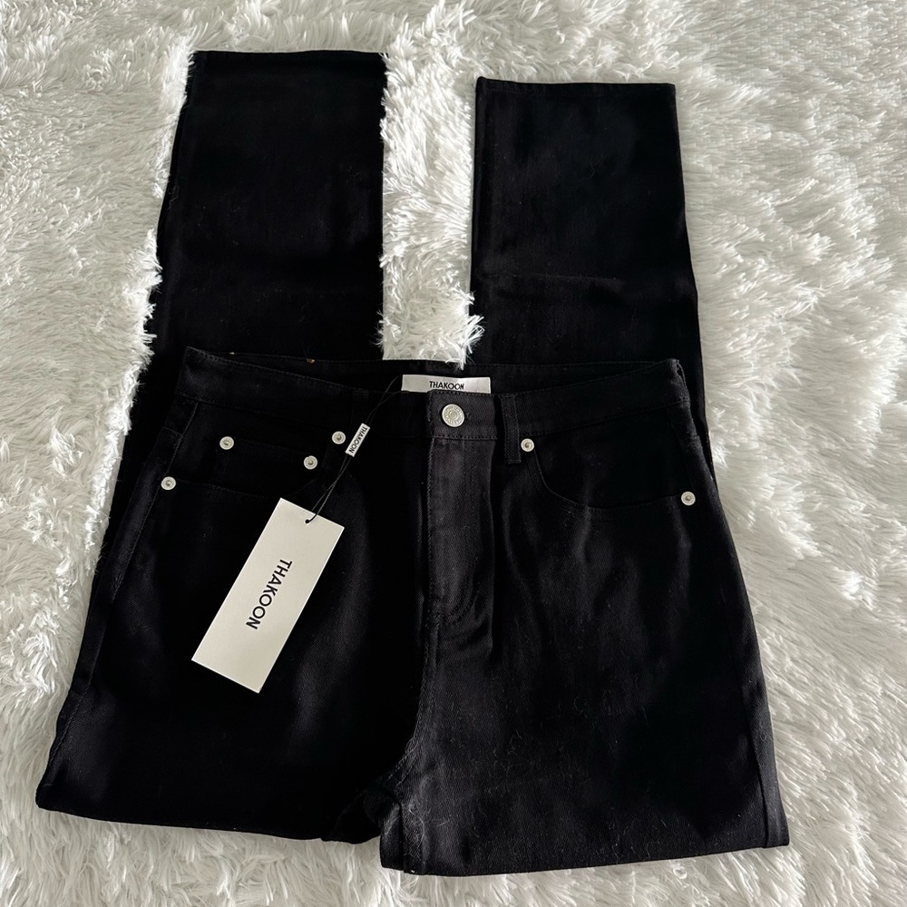 NWT Thakoon Classic Cropped Black Jeans sz 6